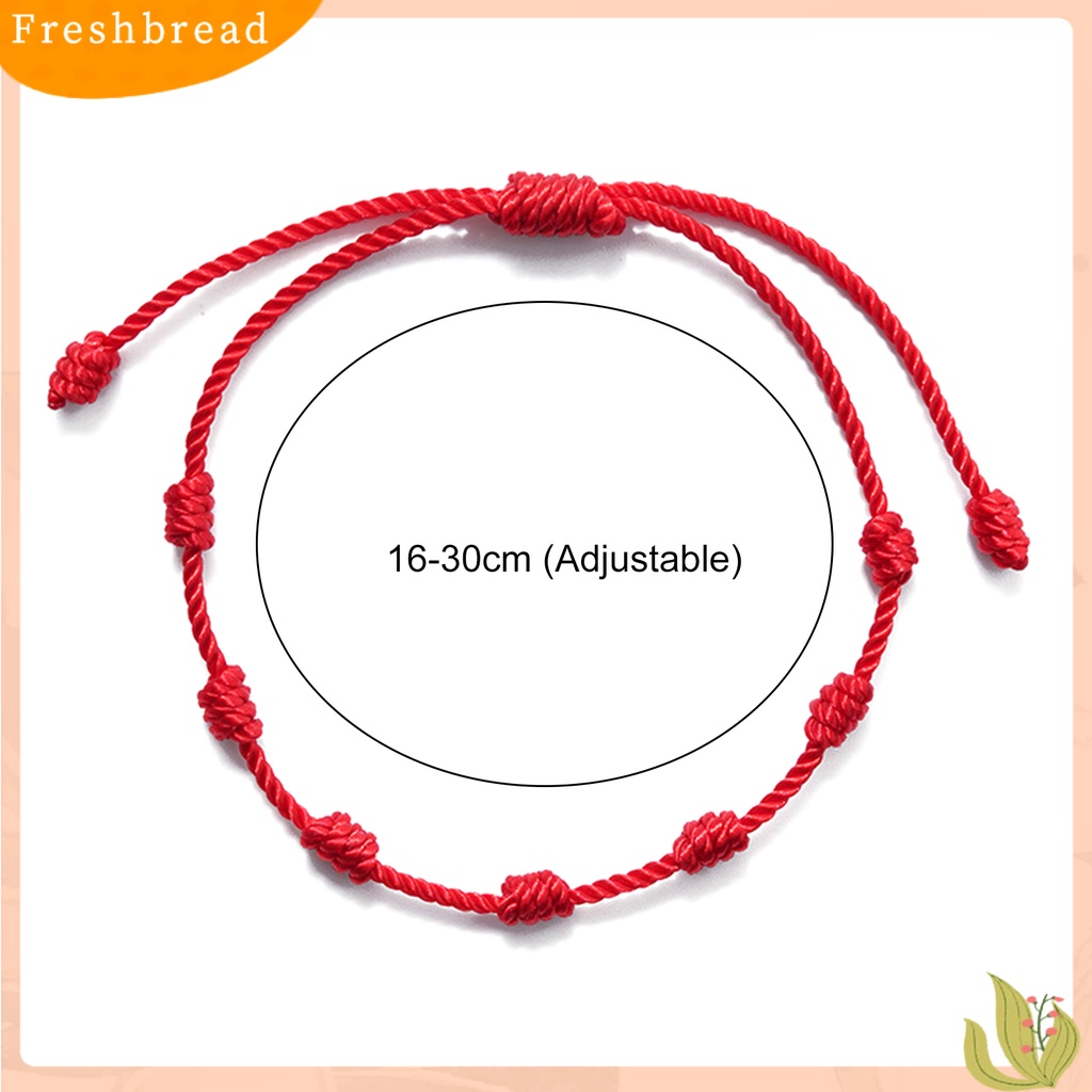 &lt; Freshbread &gt; 7simpul Tali Kuat Unisex Gelang Klasik Adjustable Beruntung Braided Bracelet Perhiasan Aksesoris