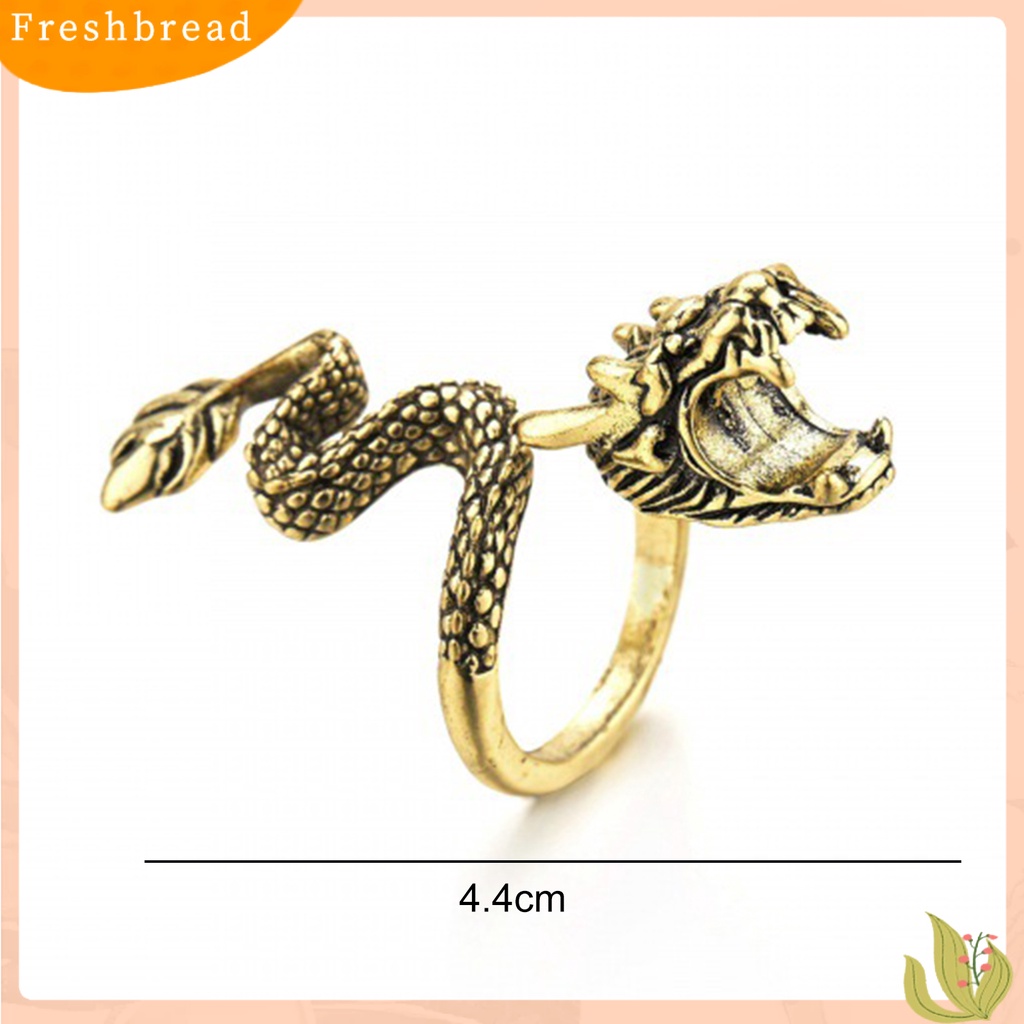 &lt; Freshbread &gt; Membuka Mulut Grip Indah Pemegang Cincin Adjustable Mendominasi Naga Jari Cincin Perhiasan Aksesori