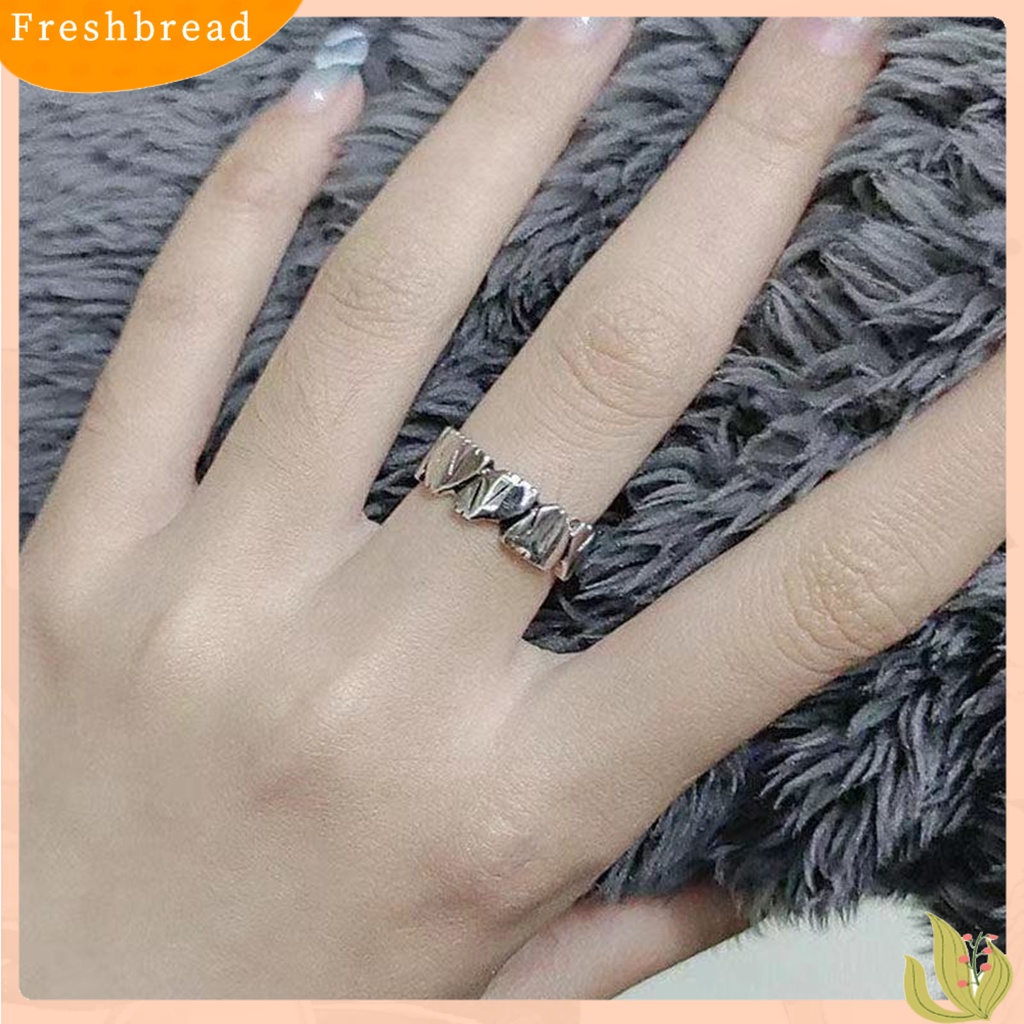 < Freshbread > Pria Cincin Kilau Terang Terbuka Berakhir Kepribadian Semua Pertandingan Hadiah Perhiasan Geometris Kasar Splicing Bentuk Tidak Teratur Laki-Laki Pesta Jari Cincin Untuk Perjamuan