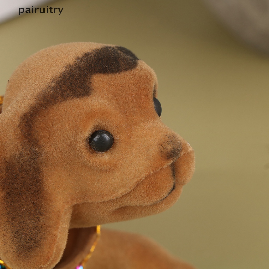 Prt Ornamen Mobil Goyang Kepala Anjing Mobil Dashboard Mainan Nodding Puppy Auto Interior PRT