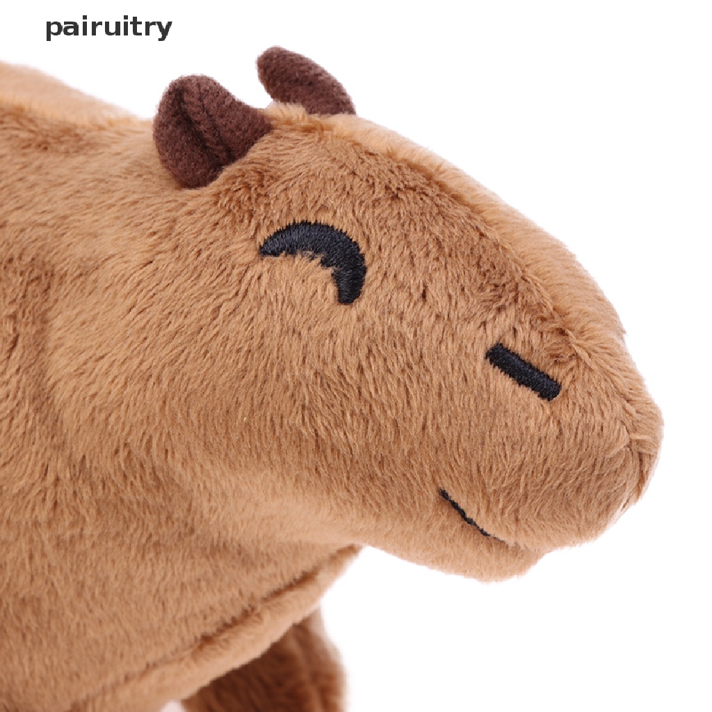 Prt 18cm Simulasi Bulu Halus Capybara Boneka Binatang Mainan Anak Hadiah Natal PRT