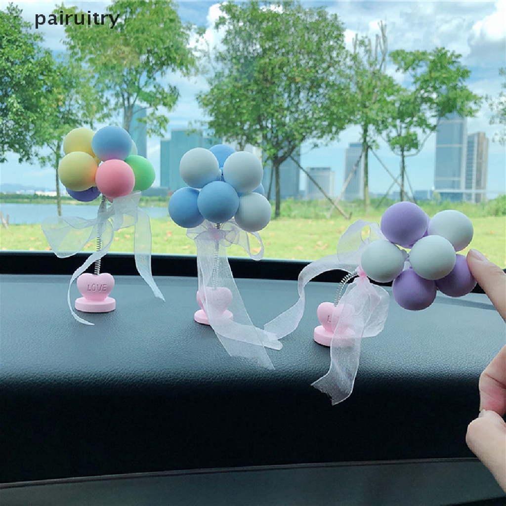 Prt Ornamen Mobil Nodding Balon Dekorasi Dashboard Mobil Spring Goyang Kepala Mainan PRT