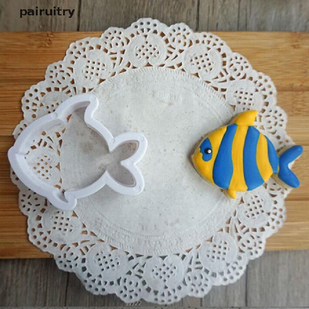 Prt 8pcs Pemotong Hewan Ikan Laut Sugarcraft Cake Decorag Cookies Cetakan Kue Kering PRT