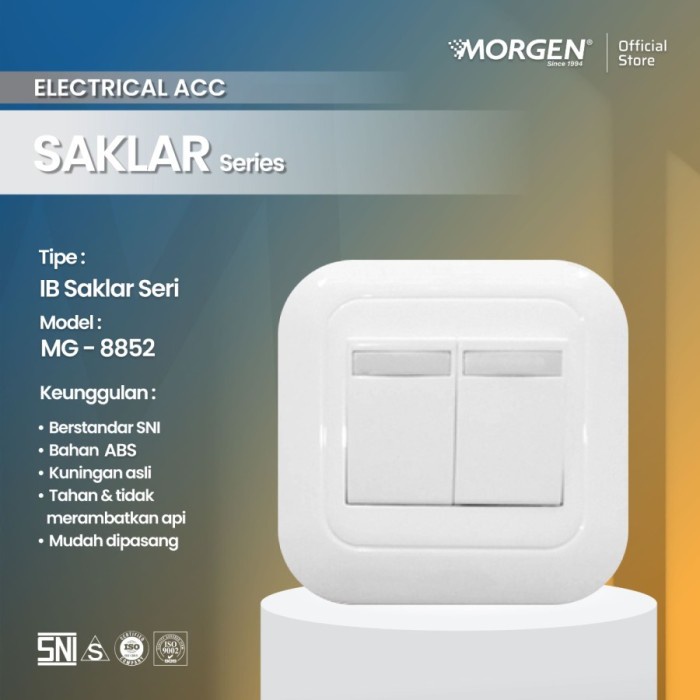 Morgen Saklar Seri Dobel Ganda IB M Series MG 8852