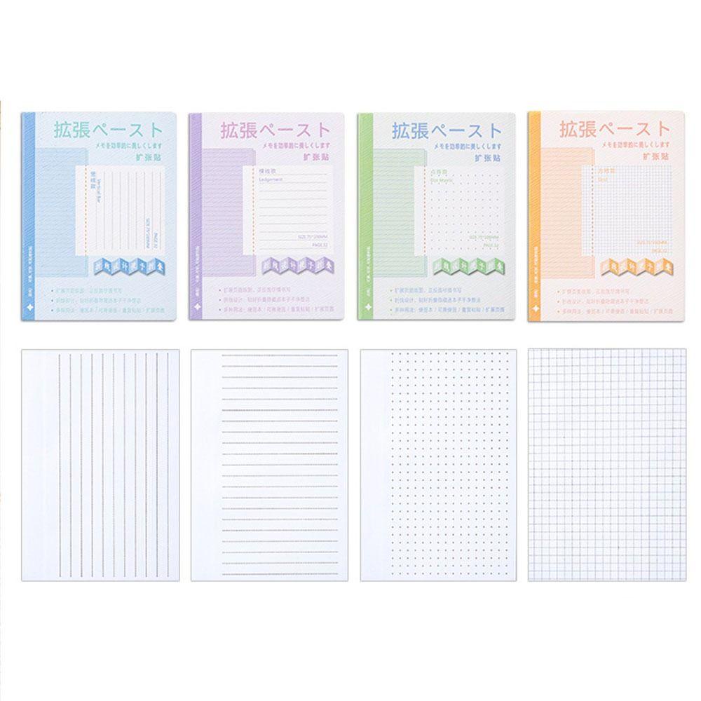 [Elegan] Memo Pad 32lembar/set Kawaii Perlengkapan Kantor Alat Tulis Membaca Label Diary Scrapbook Writable Sticker