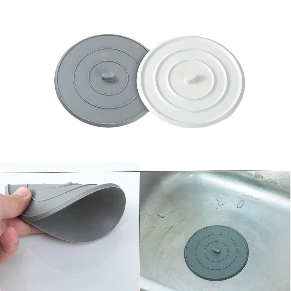 Populer 3pcs Plug Wastafel Air Tahan Lama Perlengkapan Kamar Mandi Dapur Kamar Mandi Penutup Saluran Air Anti Bocor