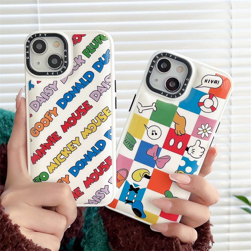 The Mouse Cute Mickey Case for Apple IPhone 14 13 12 Pro MAX 11x XS XR Jaket Bulu Angsa Mewah Aesthetic Influencer Cover