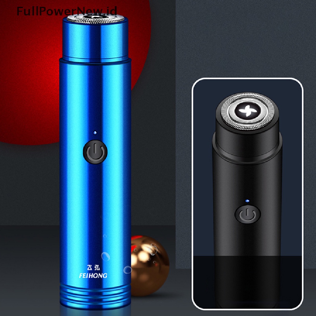 Power Alat Cukur Mini Elektrik Pria Portable Electric Razor Beard USB Shaver ID