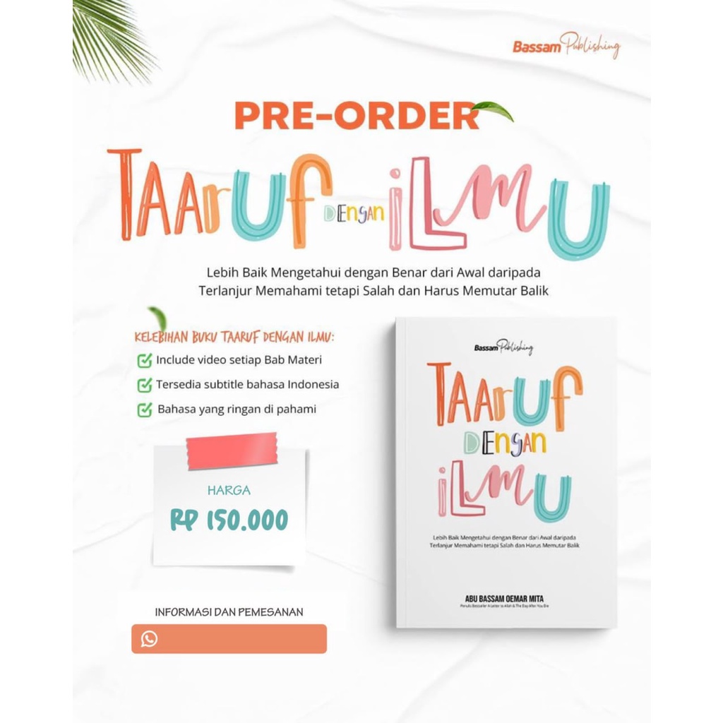 Taaruf Dengan Ilmu by Oemar Mita andalusia