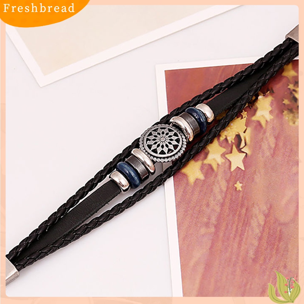 {In Stock} Wanita Pria Kulit Imitasi Lucu Keren Dikepang Cuff Gelang Perhiasan Punk Wristband