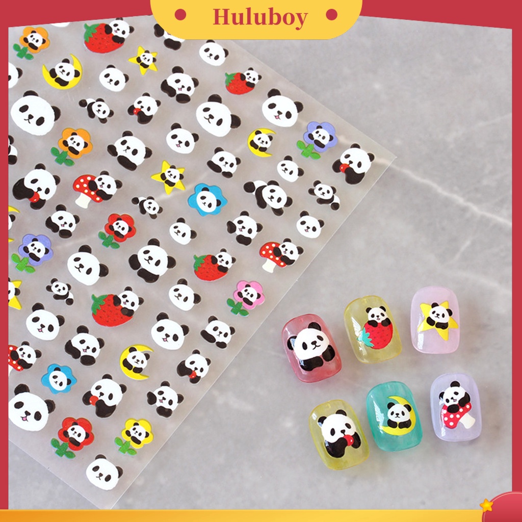 {In Stock} Stiker Perekat Kuku Lovely DIY Paper Roses and Rabbits Nail Decals Untuk Wanita