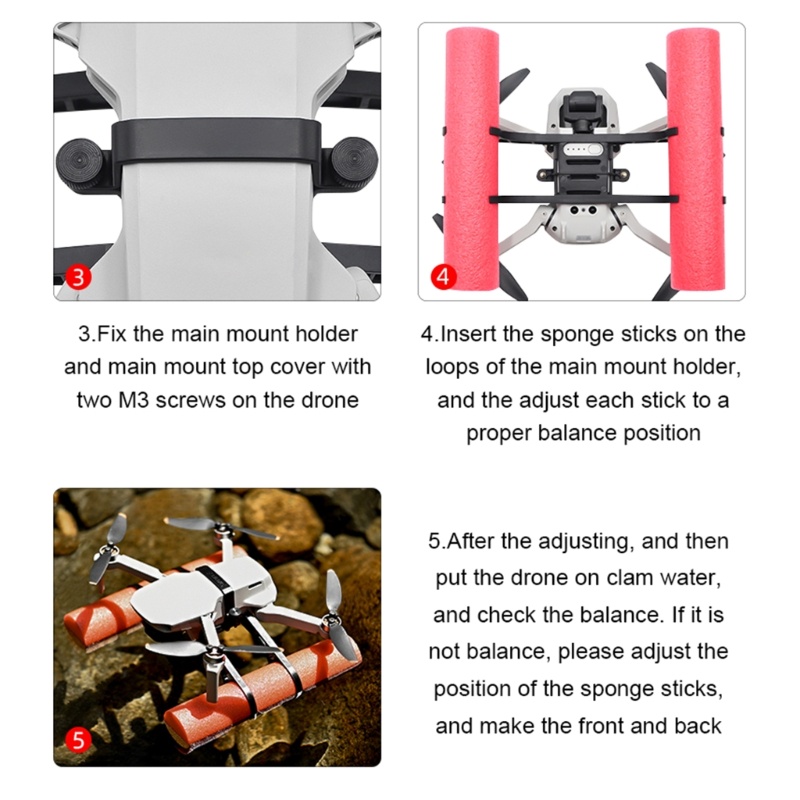 Zzz Landing Gear Leg Alat Pendaratan Air Untuk Kaki Bar Flight Extender Mini2Mini 2se