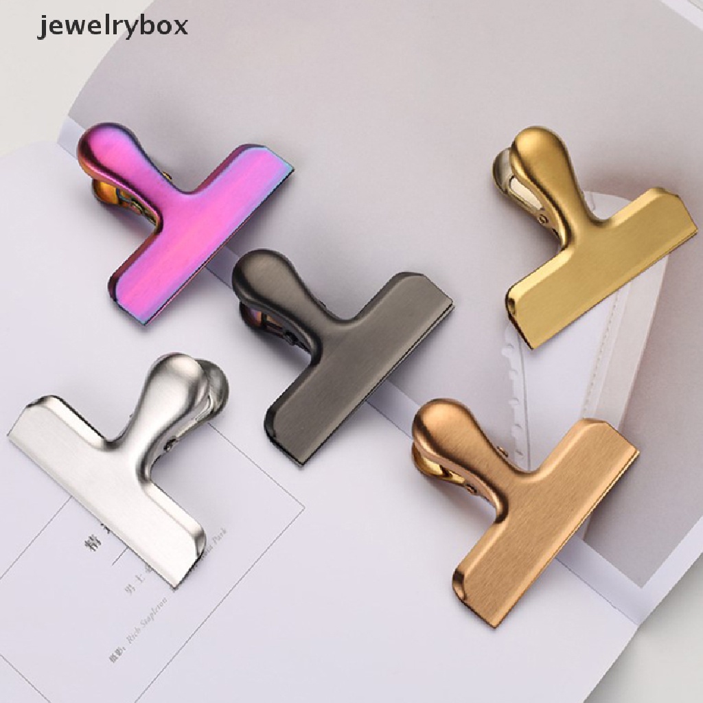 [jewelrybox] Stainless Steel Warna Makanan Ringan Lembab Bukti Sealing Klip Segar Menjaga Klip Butik