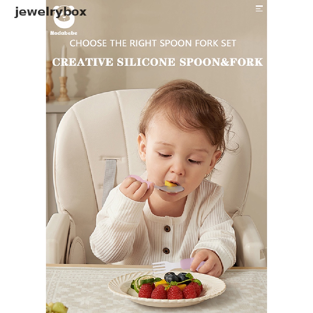 [jewelrybox] 1pcs Baby Training Fork Spoon Set Belajar Makan Sendok Garpu Mini Untuk Bayi Peralatan Hewan Set Peralatan Makan Anak Butik