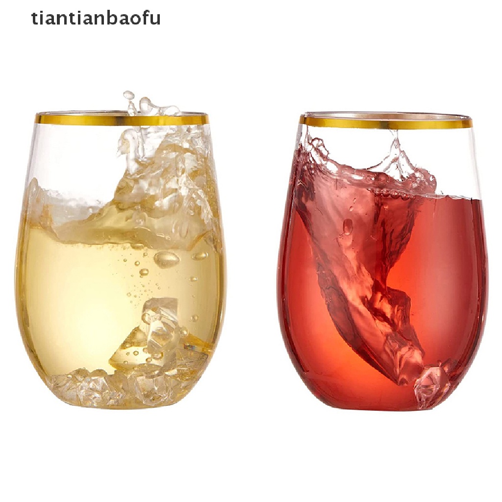 [tiantianbaofu] Gelas Wine Plastik Anti Pecah 360ml Tidak Pecah Red Wine Tumbler Gelas Cangkir Butik