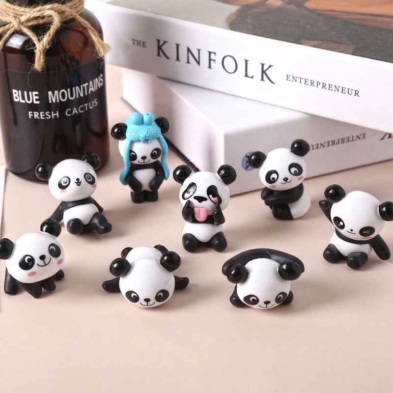 [Harga Grosir] [Unggulan] Mini Self-sticky Kartun Hewan Mainan Auto Dashboard Spion Fun Dekorasi Kabinet Meja Belajar Dekorasi Aksesoris Resin Panda Babi Ayam Ornamen