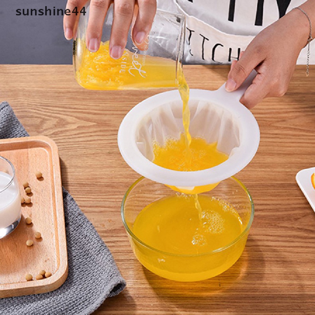 Sunshine Reusable Nylon Ultra Fine Filter Mesh Strainer Saringan Sendok100 200 400 Mesh ID