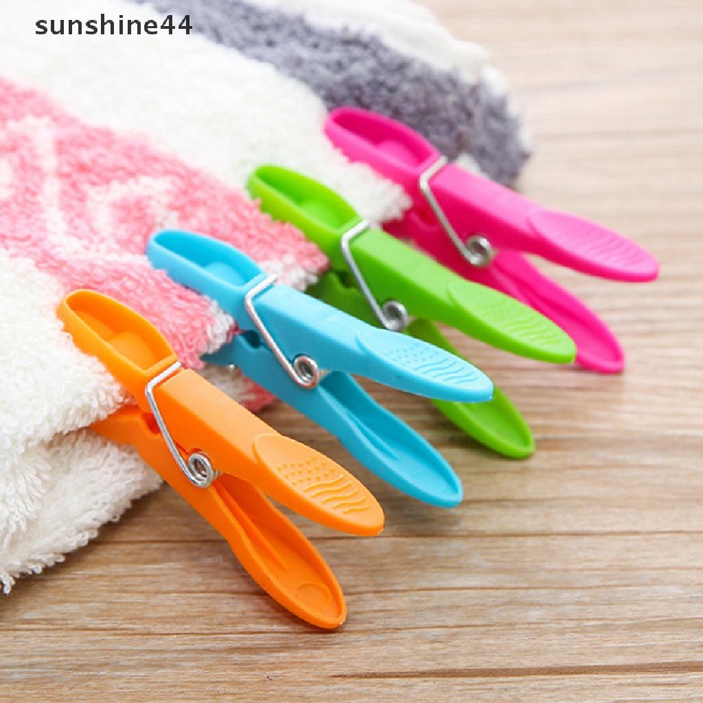 Sunshine 24Pcs Jepitan Hanger Pasak Klip Gantungan Plastik Rak Kait Baju ID