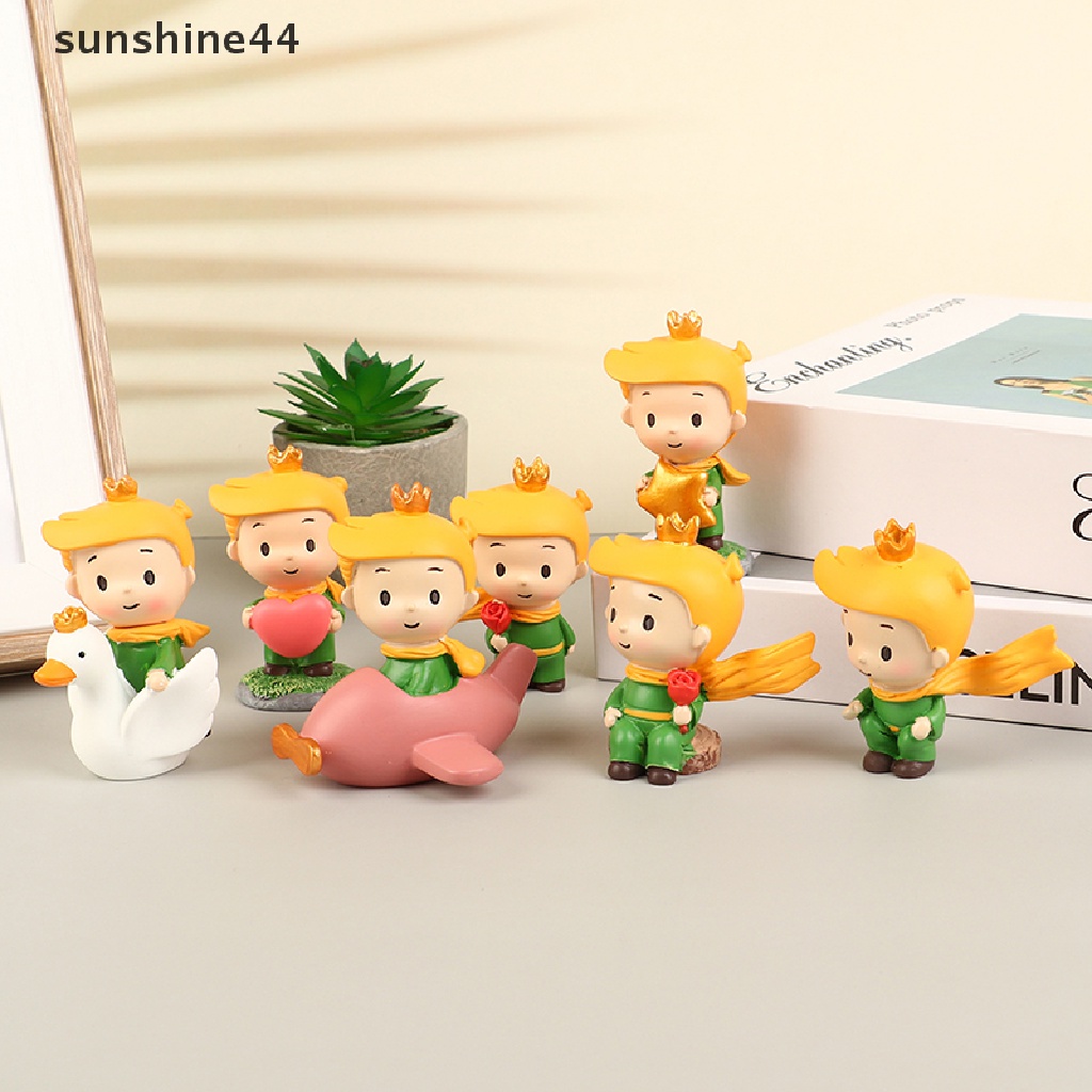 Sunshine 1Pc Ornamen Dekorasi Rumah Desktop Pangeran Kecil Yang Lucu Kerajinan Resin Mobil Modern ID