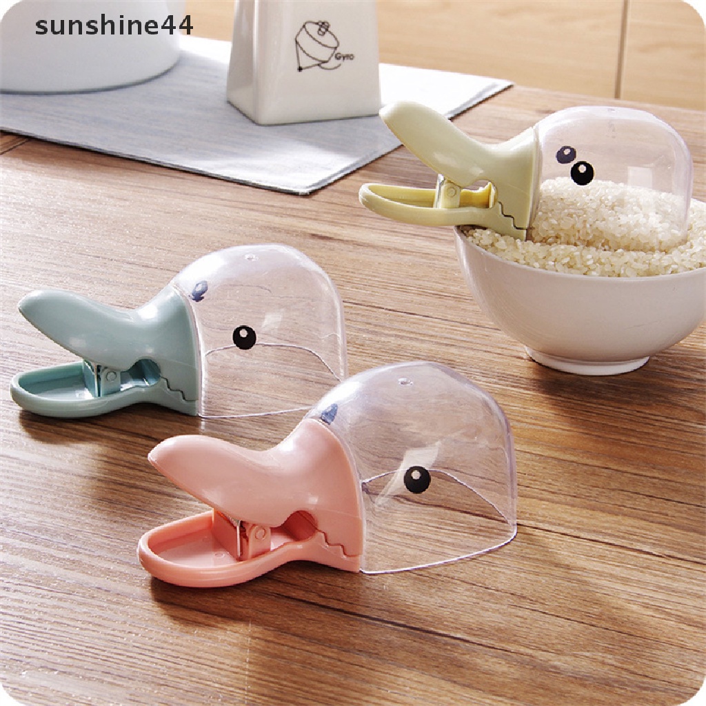 Sunshine 1Pc Lucu Kartun Makanan Hewan Peliharaan Food Spoon Pet Perlengkapan Makan Biru Pink ID