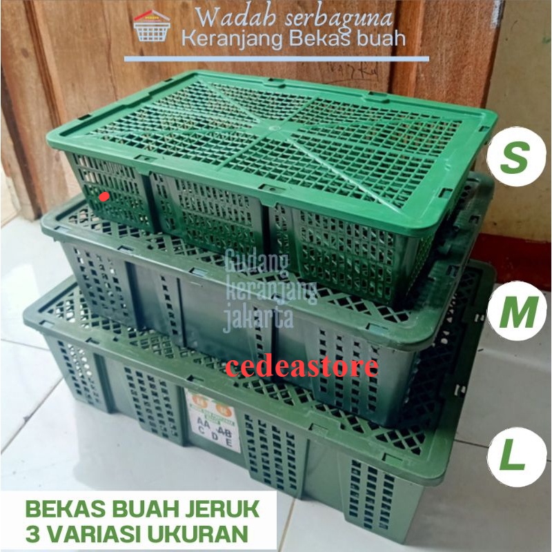 KERANJANG PLASTIK BEKAS BUAH JERUK [TERLENGKAP] UKURAN BERVARIASI