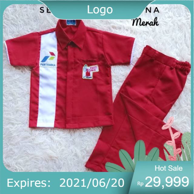 BAJU ANAK PERTAMINA warna MERAH