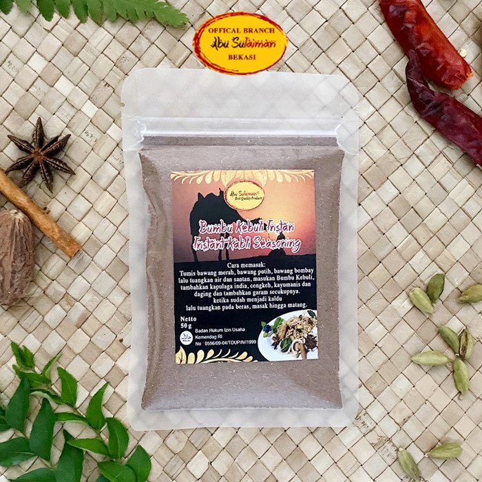 

BARU! Bumbu Nasi Kebuli Sachet / Instant Kabli Seasoning Abu Sulaiman 50 gr