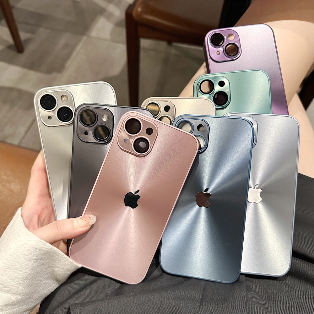 IPHONE Casing Ponsel Tekstur Laser Mewah Untuk Iphone11 12 13 14 Pro Max Casing Iphone14 Plus Pelindung Kamera Hard Shockproof Cover