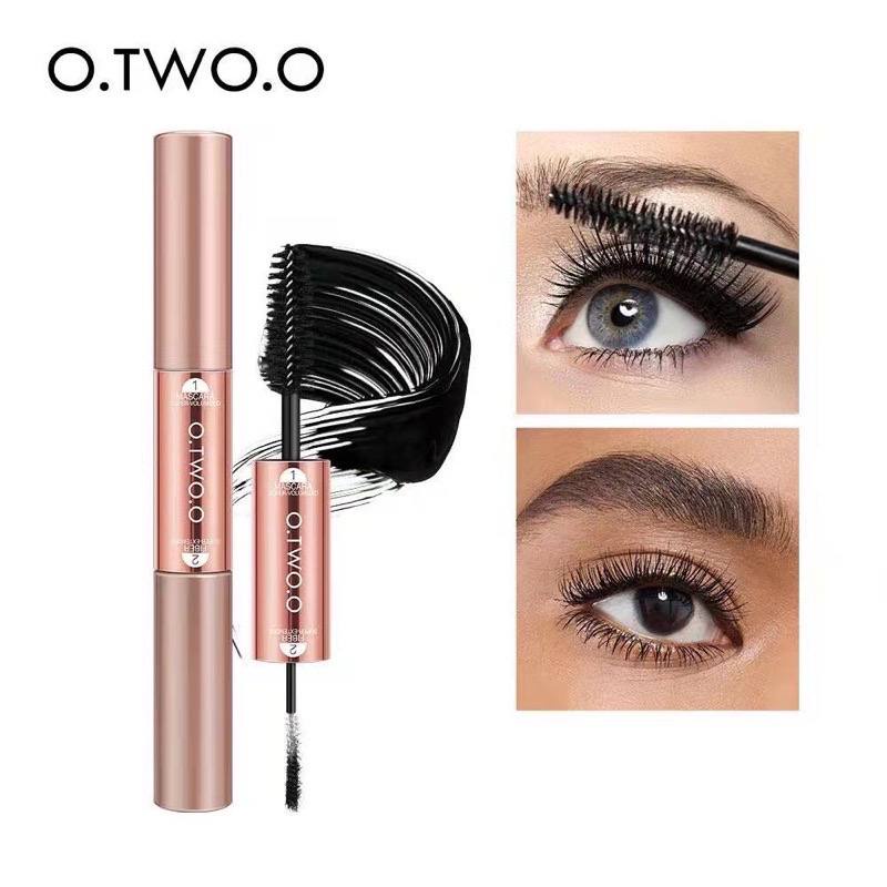 O.TWO.O Miracle Mascara 2 in 1 Silk Fiber Waterproof And Fast Dry 9135 [Emperor]