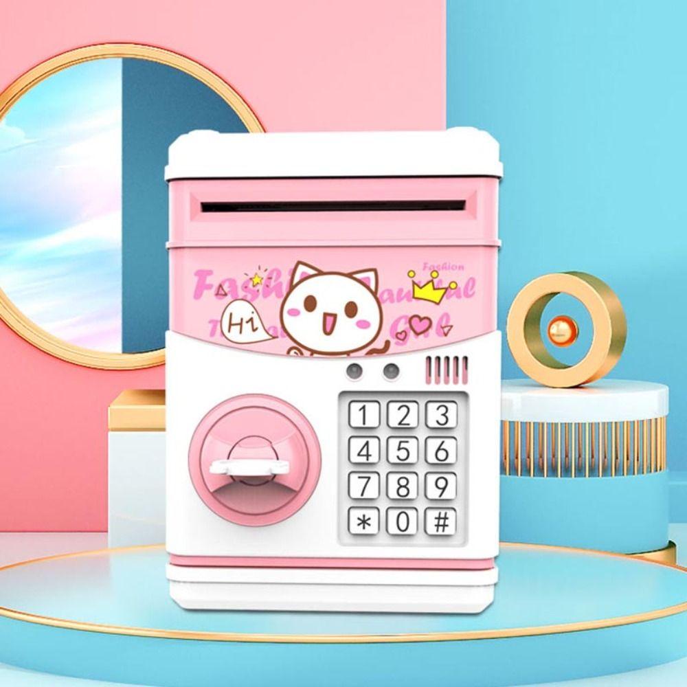 Mxbeauty Kotak Uang Anak Safe Box Storage Box Dekorasi Rumah Deposit|Password Money Box Mini Digital Cash Atm Mini