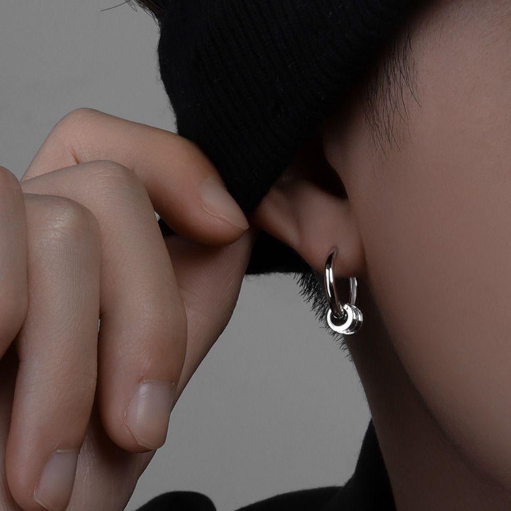 Needway Gesper Telinga Kreatif Sederhana Mini Hiphop Punk Fashion Gaya Korea Anting