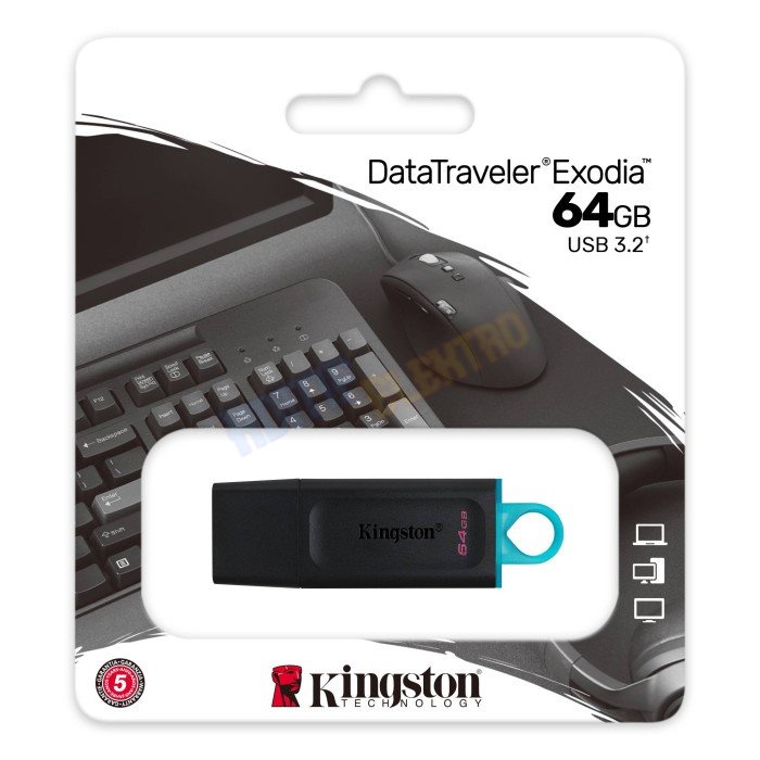 Flash Disk FDD Kingston Exodia DataTraveler Flashdisk 64GB USB 3.2