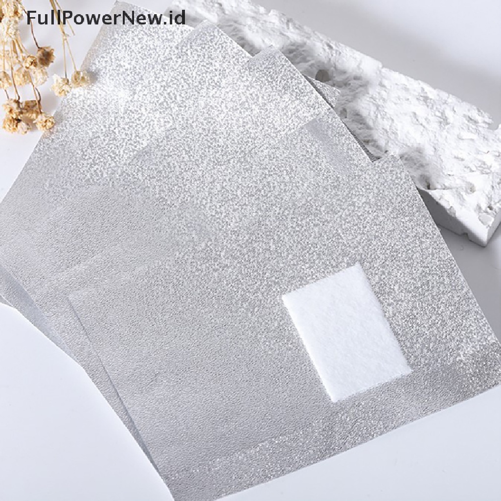 Power 50/100PCS Aluminium Foil Bungkus Kuku Art Soak Off Gel Remover Manicure Cleaner ID