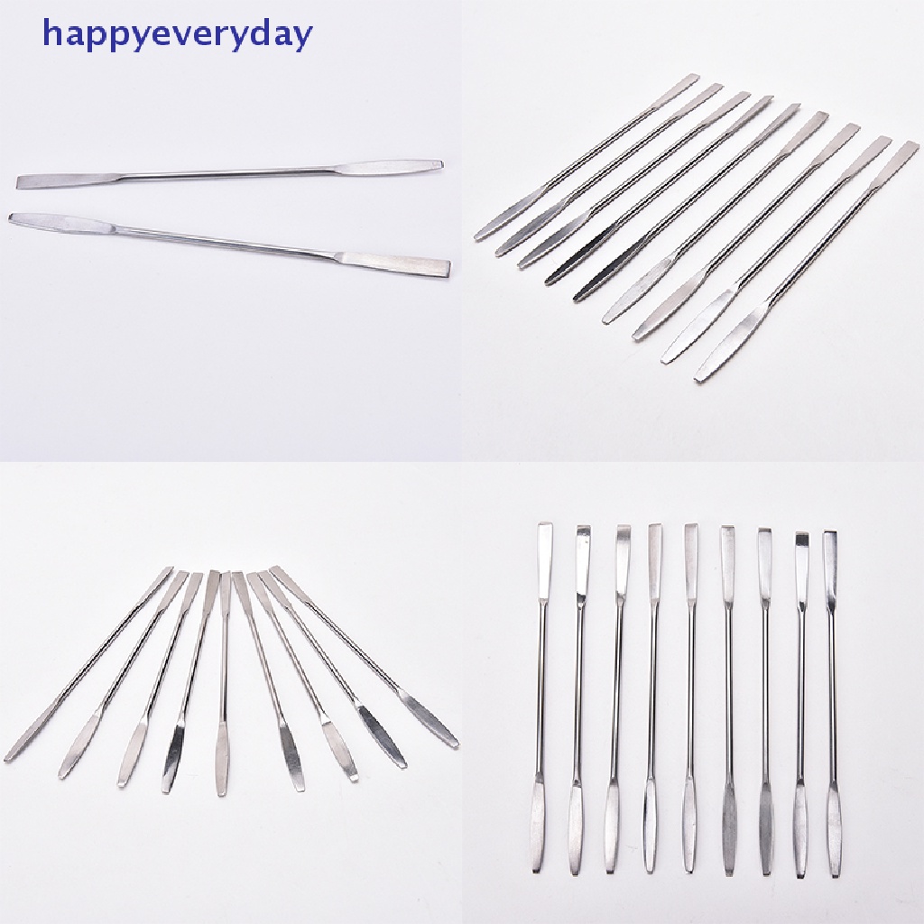 [happy] 1pcs Wanita Stainless Steel Nail Art Makeup Palette Spatula Nada Batang Alat Kecantikan [ID]