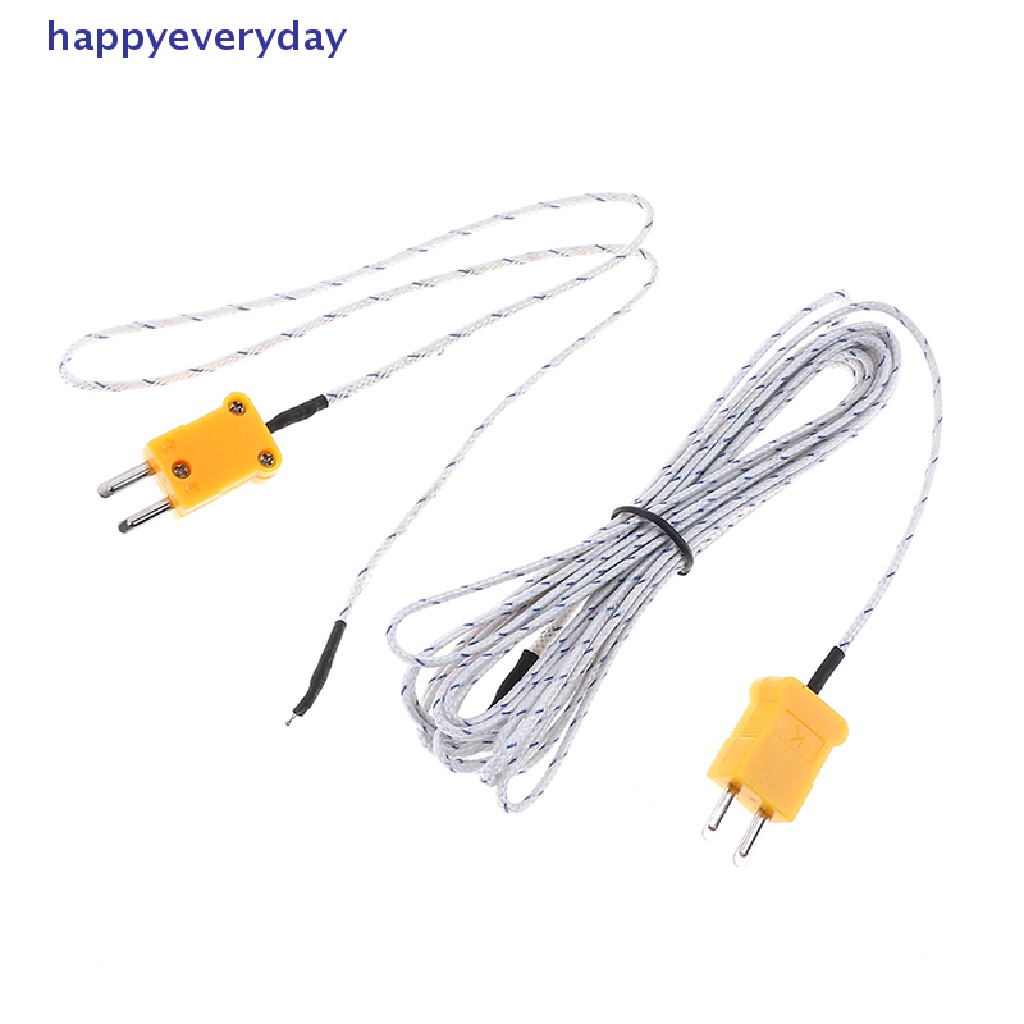 [happy] 1pc K type sensor Suhu thermocouple probe Kabel Kawat 0.5/4m [ID]