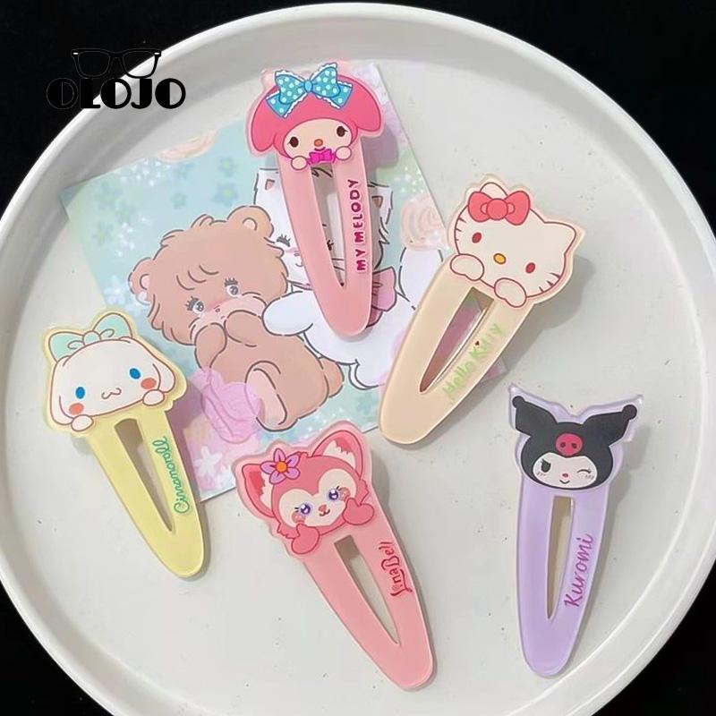 【COD】Duckbill Clip Cute Melody Kuromi Jepit Rambut Poni Klip Samping Kartun Hair Clip