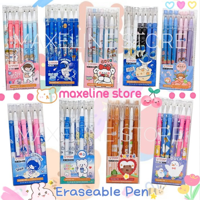 

Bolpen Hapus 1 pack isi 12 pcs / Pulpen Hapus Safari SF1908