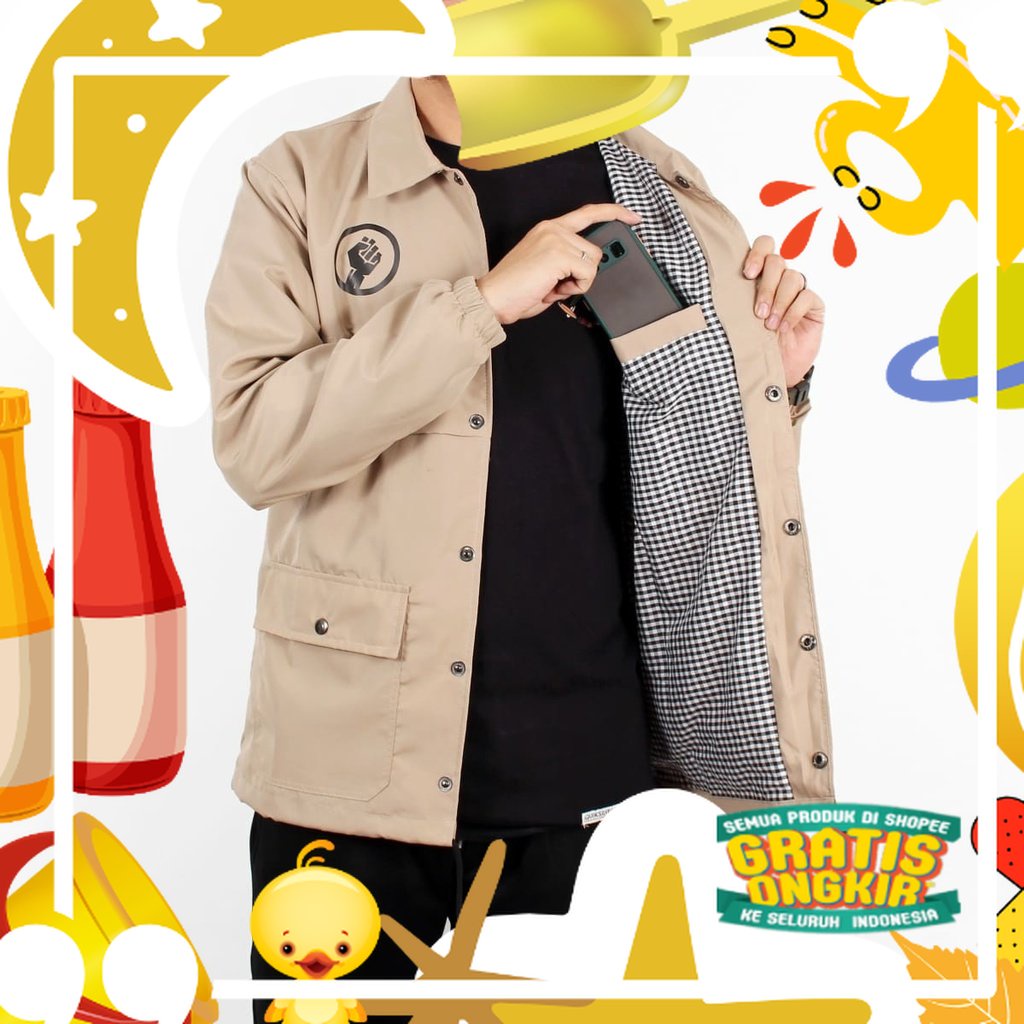 [COD] ERIGO COACH/JAKET ERIGO/TERLARIS/M L XL/ bahan enak