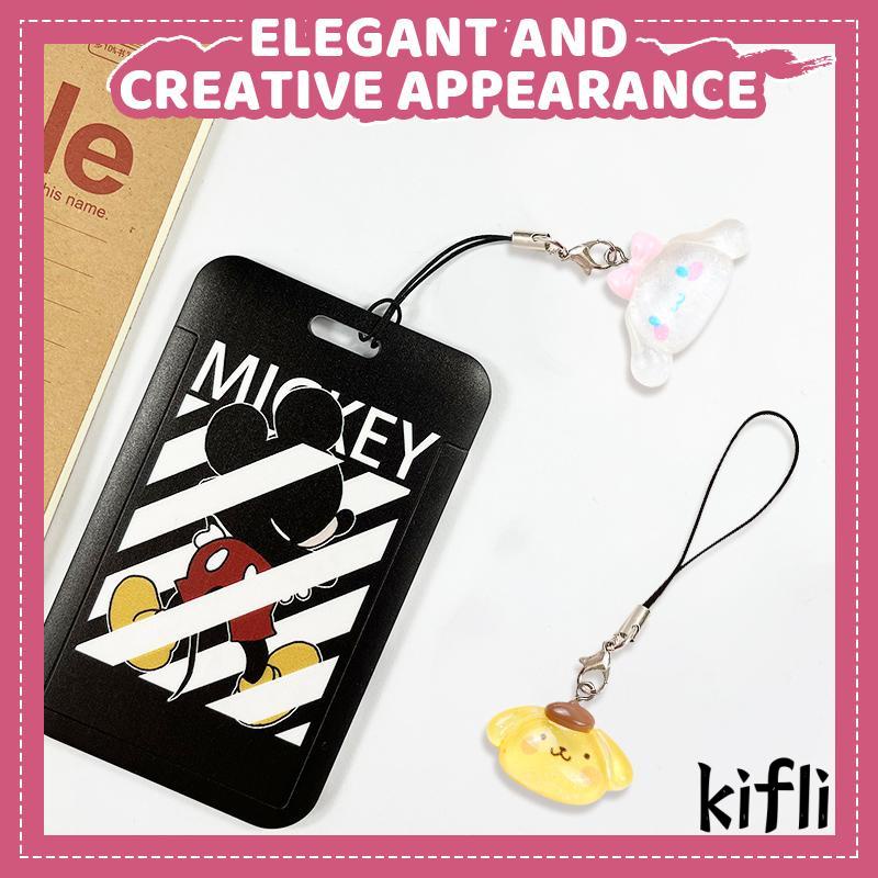 [KD] Transparan Glitter Telepon Liontin Pochacco Cinnamoroll Lucu USB Flash Disk Bag Pendant Lanyard