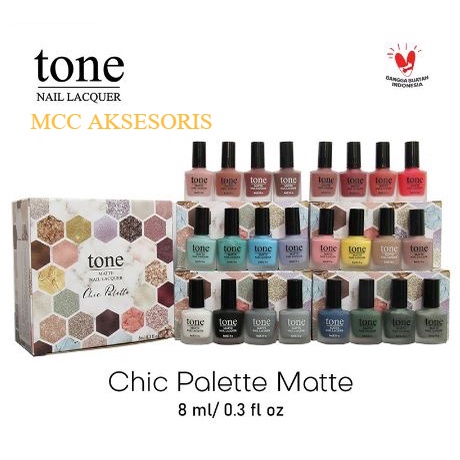 KUTEK Tone Nail Lacquer Chic Palette Matte Series 73-84