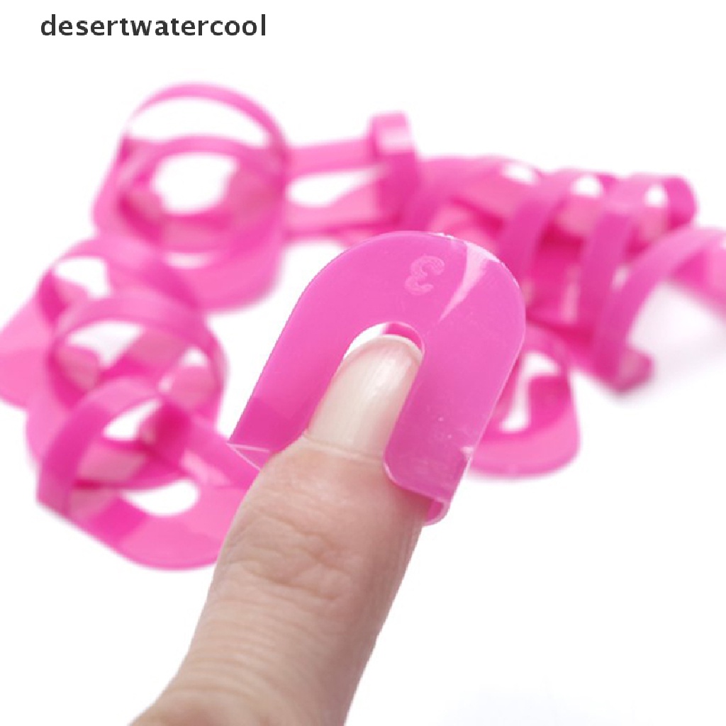 Deid 26pcs/set 10ukuran G Curve Shape Varnish Shield Finger Cover Pelindung Kuku Martijn