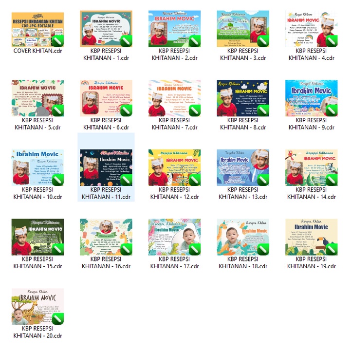 20 Desain Undangan Khitanan Resepsi v15