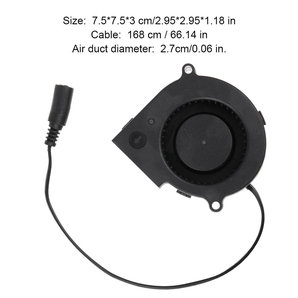 Kipas Angin BBQ PWM Blower Tabung Udara Blower Portable Variable Speed Controller Handheld Piknik Barbekyu Alat Untuk Panggangan Telur