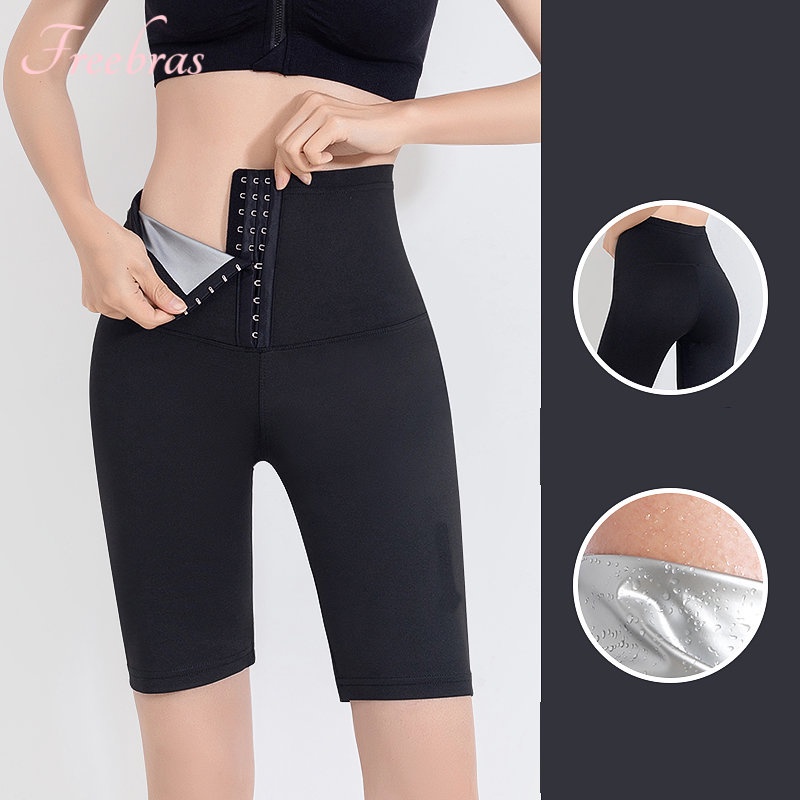 Sauna Legging Celana Corset Bodysuit Shapewear Pelangsing Perut Buncit Pakaian Celana Dalam Wanita Korset Jumbo Sport Celana Wear