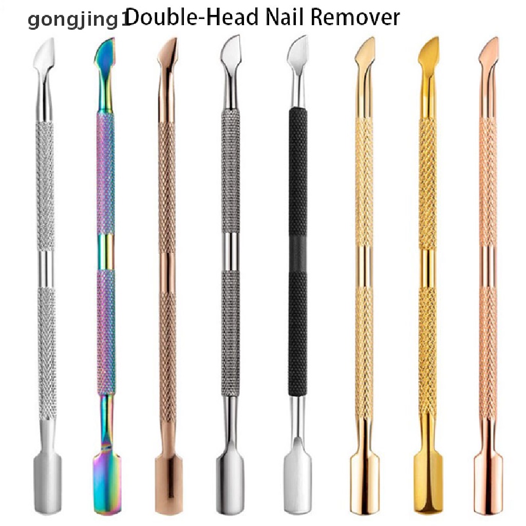Ggg Sendok Pendorong Kuku Kutikula Manicure Nail Pusher Scraper Remover Stainless Steel ID