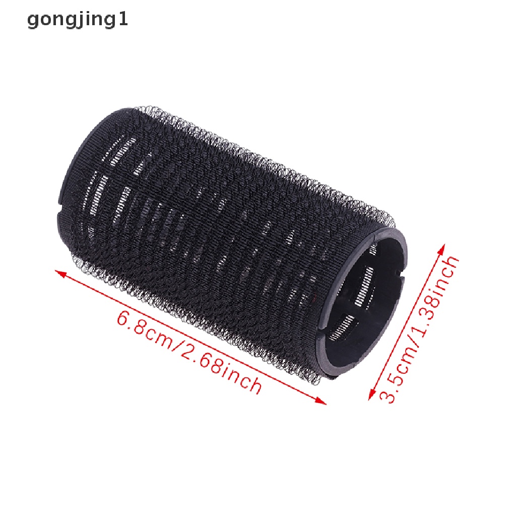 Ggg 3Pcs/Set Black Self Grip Hair Rollers Cling DIY Hairdressing Pengeriting Rambut ID