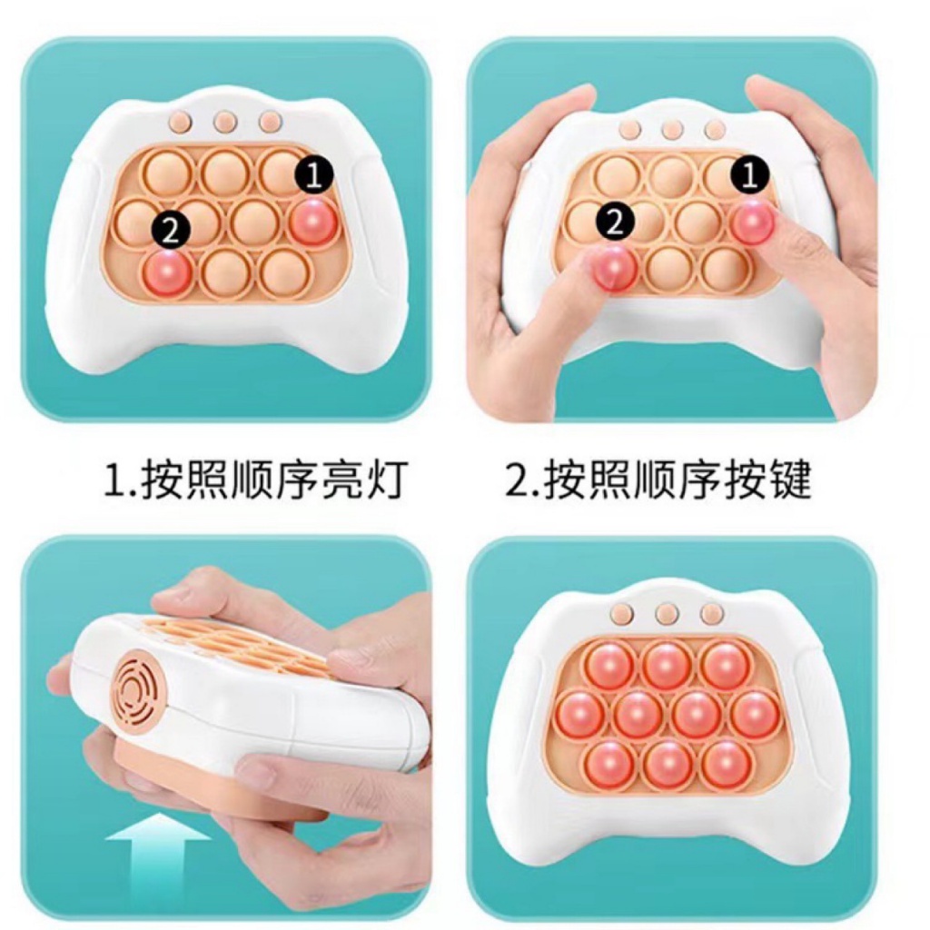 Tik Tok Gaya Yang Sama Dekompresi Tekan Happy Whack-a-Mole Konsol Game Ujung Jari Membunuh Tahi Lalat Pelopor Mainan Anak Pop It Mainan Anak Edukasi Decomp
