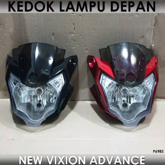 Batok kepala komplit berikut lampu depan Vixion advance