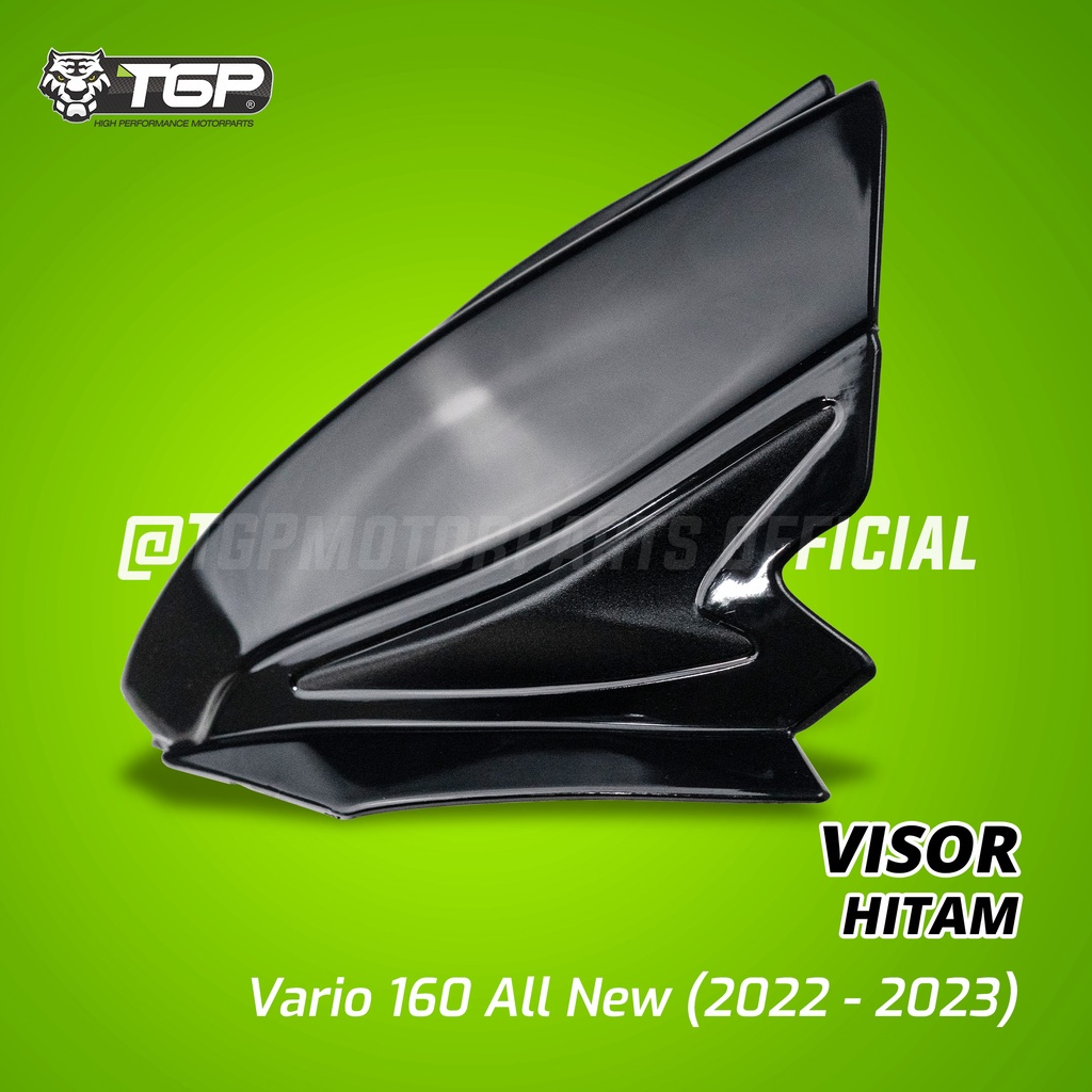 TGP Visor Honda Vario 160 All New black piano