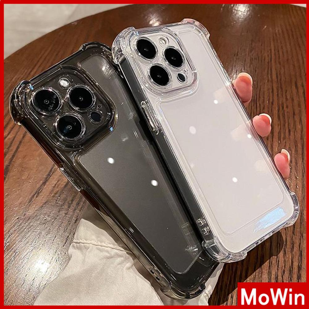 For iPhone 14 Pro Max iPhone Case Acrylic Hard Clear Case Plating Button Airbag Shockproof Camera Cover Protection Black Compatible with iPhone 13 Pro max 12 Pro Max 11 Pro Max